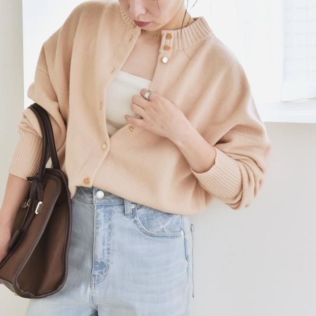 カランシエル（quaranciel）/《一部追加予約》quaranciel: AQUA カシミヤ ミックス 2way ハイネック カーディ