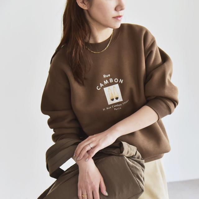 カランシエル（quaranciel）/《一部追加予約》ANGE IN DISGUISE:〈手洗い可能〉フォト＆ロゴ スウェット