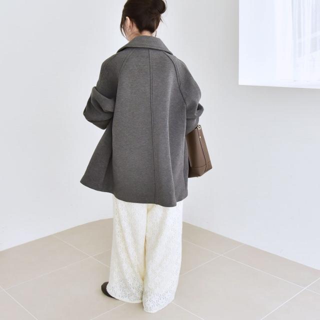 カランシエル（quaranciel）/《追加予約》quaranciel:〈手洗い可能〉ダンボール ステンカラー ジャケット コート25AW