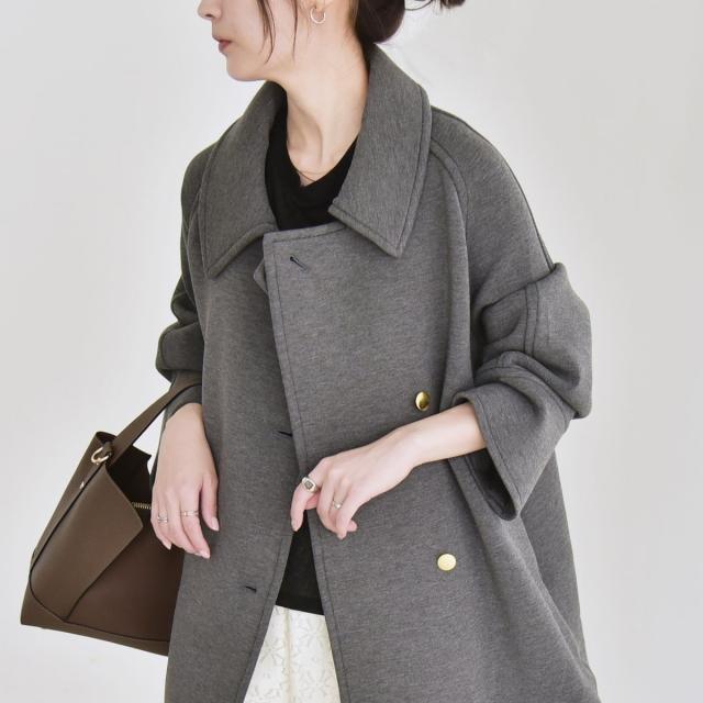 カランシエル（quaranciel）/《追加予約》quaranciel:〈手洗い可能〉ダンボール ステンカラー ジャケット コート25AW