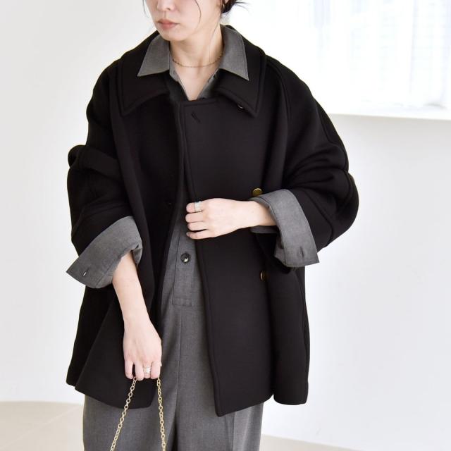 カランシエル（quaranciel）/《追加予約》quaranciel:〈手洗い可能〉ダンボール ステンカラー ジャケット コート25AW