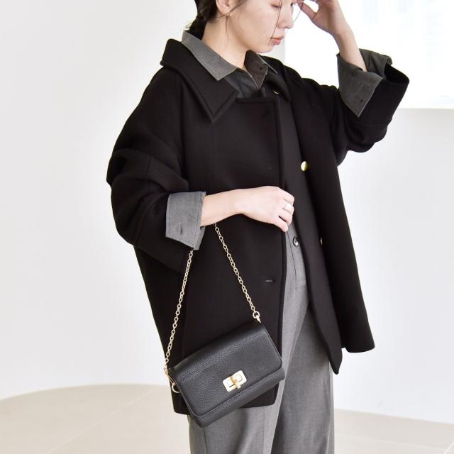 カランシエル（quaranciel）/《追加予約》quaranciel:〈手洗い可能〉ダンボール ステンカラー ジャケット コート25AW