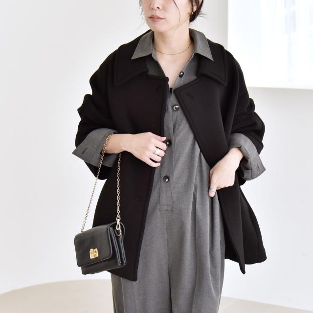 カランシエル（quaranciel）/《追加予約》quaranciel:〈手洗い可能〉ダンボール ステンカラー ジャケット コート25AW