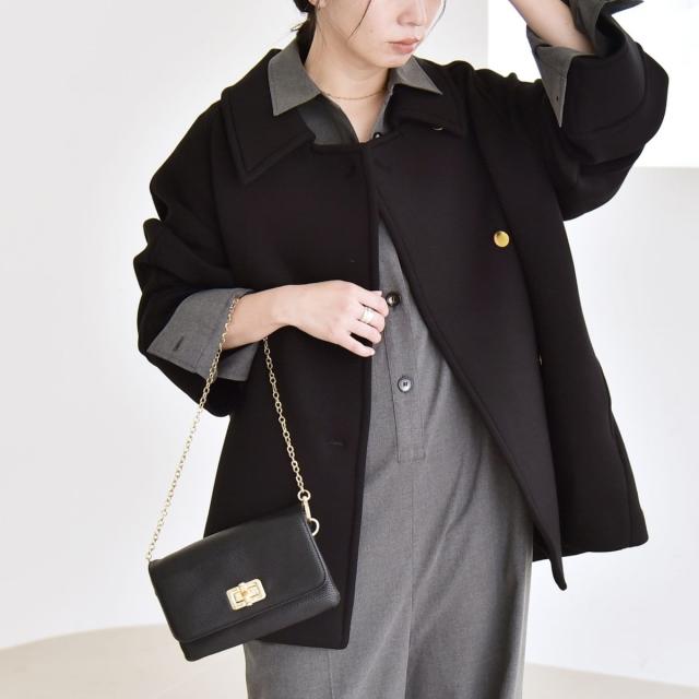 カランシエル（quaranciel）/《追加予約》quaranciel:〈手洗い可能〉ダンボール ステンカラー ジャケット コート25AW