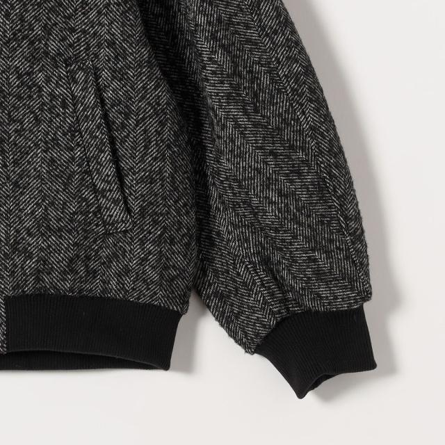 カランシエル（quaranciel）/quaranciel: ツイード ダブル ジップ ブルゾン