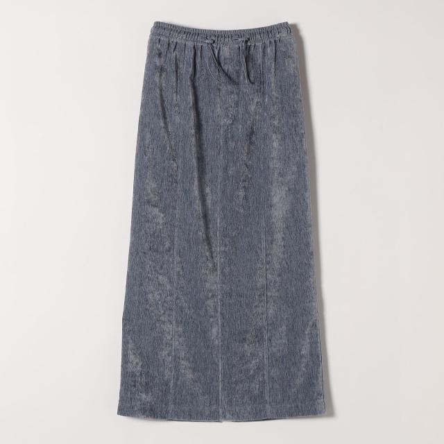 カランシエル（quaranciel）/《予約》quaranciel: ポリエステル ベロア Iライン ナローシルエット スカート