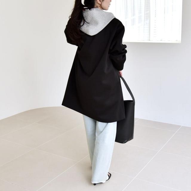 カランシエル（quaranciel）/《予約》quaranciel:〈手洗い可能〉ジャージー テーラード ジャケット コート