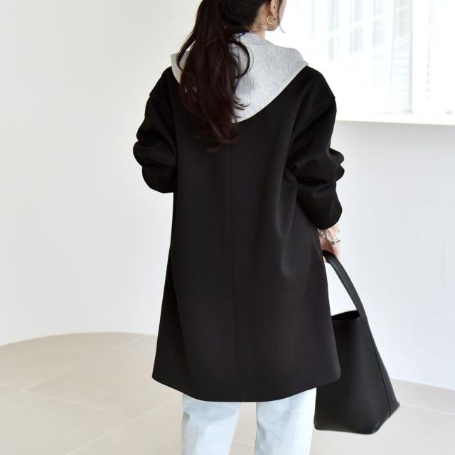 カランシエル（quaranciel）/《予約》quaranciel:〈手洗い可能〉ジャージー テーラード ジャケット コート