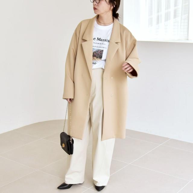 カランシエル（quaranciel）/《予約》quaranciel:〈手洗い可能〉ジャージー テーラード ジャケット コート