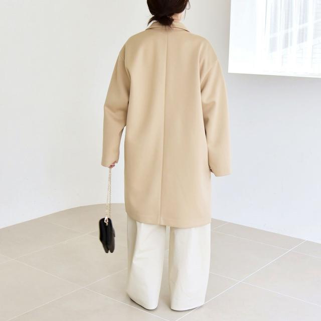 カランシエル（quaranciel）/《予約》quaranciel:〈手洗い可能〉ジャージー テーラード ジャケット コート