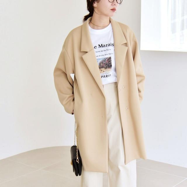 カランシエル（quaranciel）/《予約》quaranciel:〈手洗い可能〉ジャージー テーラード ジャケット コート