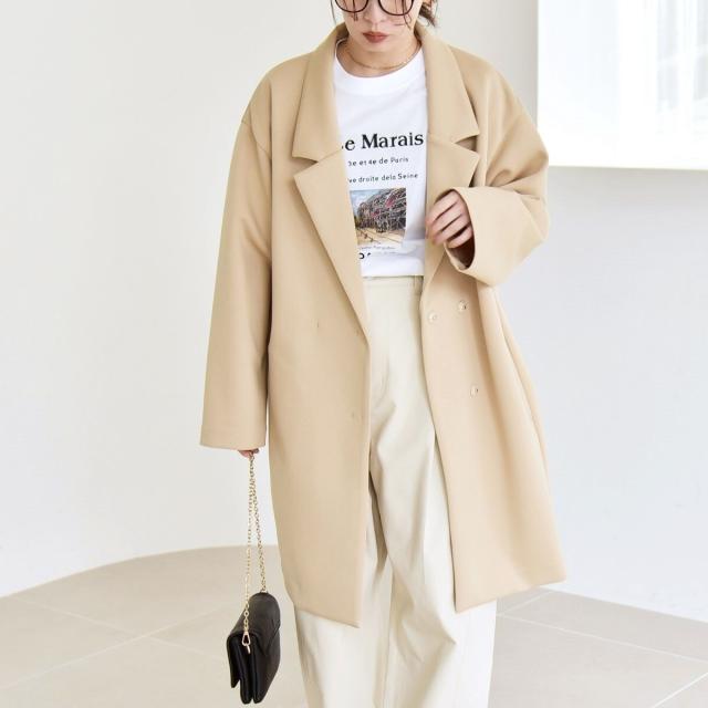 カランシエル（quaranciel）/《予約》quaranciel:〈手洗い可能〉ジャージー テーラード ジャケット コート