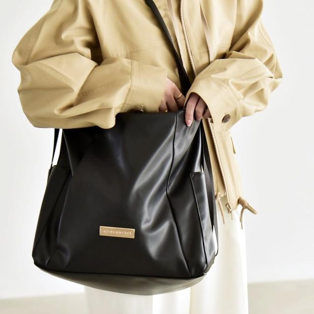 カランシエル（quaranciel）/quaranciel: 3way ポケット ジップ トート（A4対応）