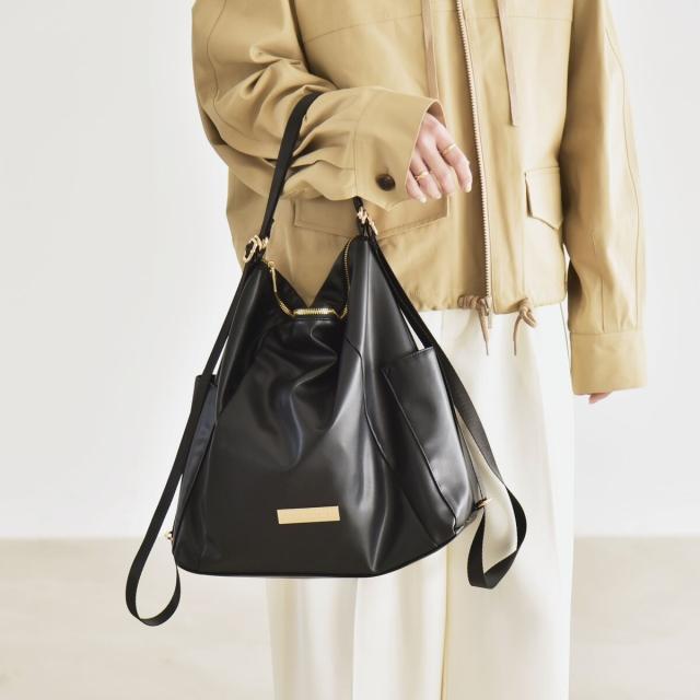 カランシエル（quaranciel）/quaranciel: 3way ポケット ジップ トート（A4対応）