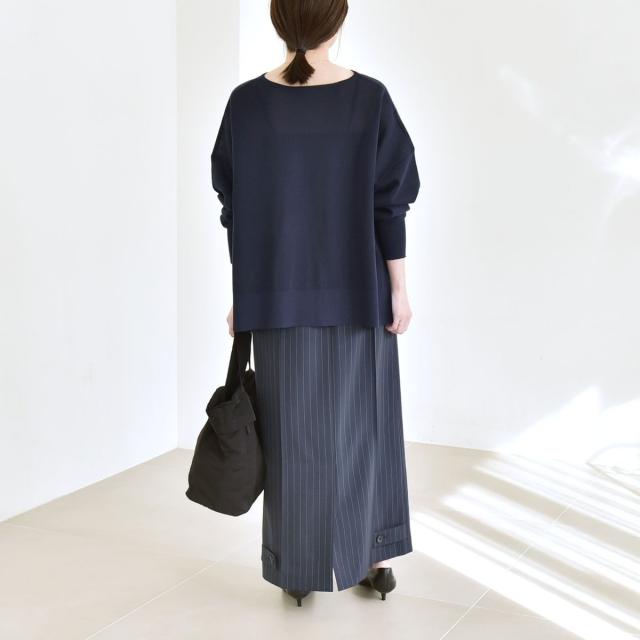 カランシエル（quaranciel）/quaranciel:〈洗濯機可能〉ベルトデザイン Iライン スラックス スカート_15