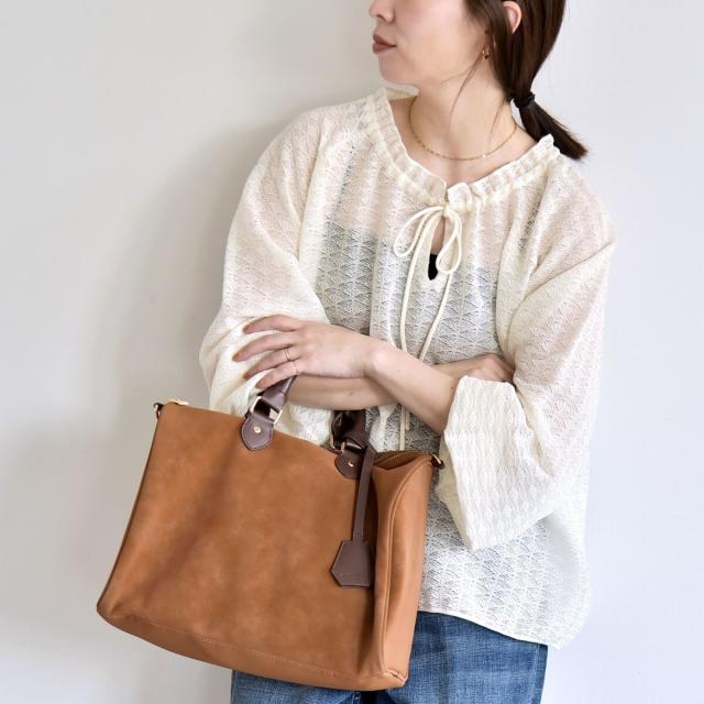 カランシエル（quaranciel）/quaranciel:〈手洗い可能〉レース ジャカード ギャザー リボン プルオーバー