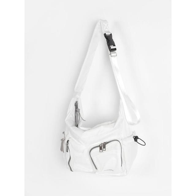 ラシュッド（LASUD）/ナイロンベルトボディバッグ(White)