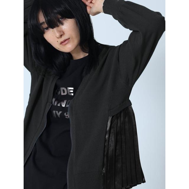 ラシュッド（LASUD）/バックプリーツカーディガン