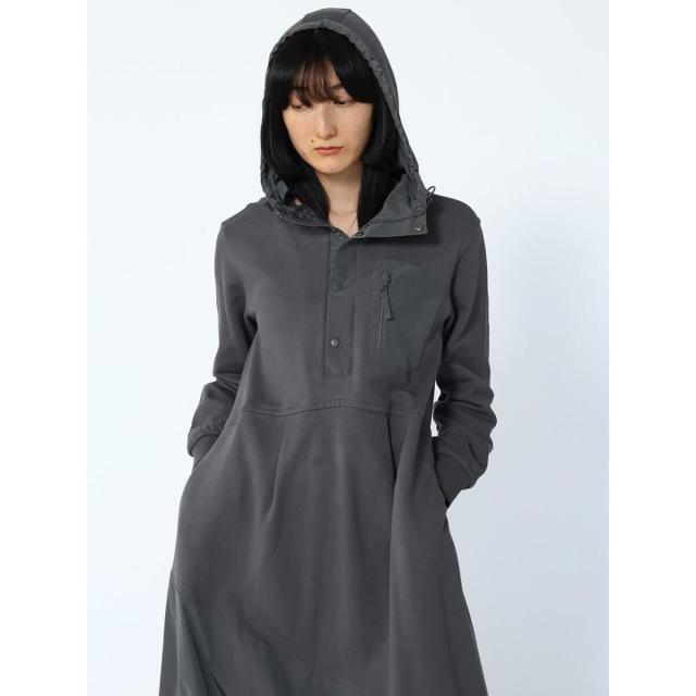 ラシュッド（LASUD）/バルーンシルエット異素材ワンピース