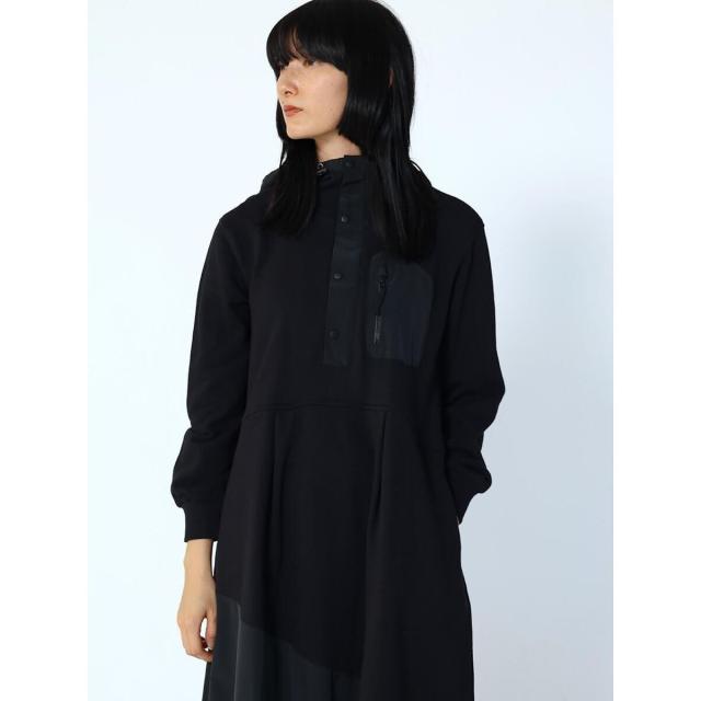 ラシュッド（LASUD）/バルーンシルエット異素材ワンピース