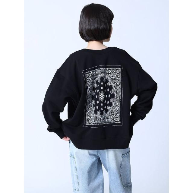 ラシュッド（LASUD）/2WAYぺイズリープリントカーディガン