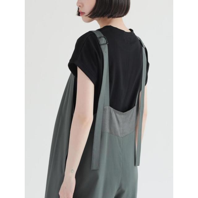 ラシュッド（LASUD）/シアードッキングワイドサロペットの通販はau PAY