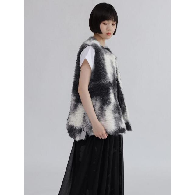 ラシュッド（LASUD）/マーブルカラーボアベストの通販はau PAY