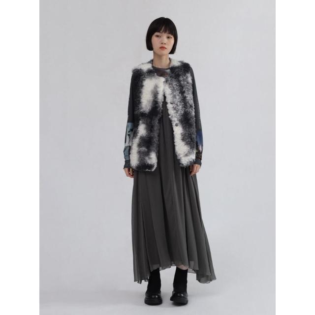 ラシュッド（LASUD）/マーブルカラーボアベストの通販はau PAY