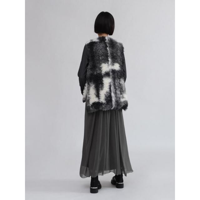 LASUD マーブルカラーボアベスト LASUD｜マーブルカラーボアベスト | Rakuten Fashion(楽天ファッション