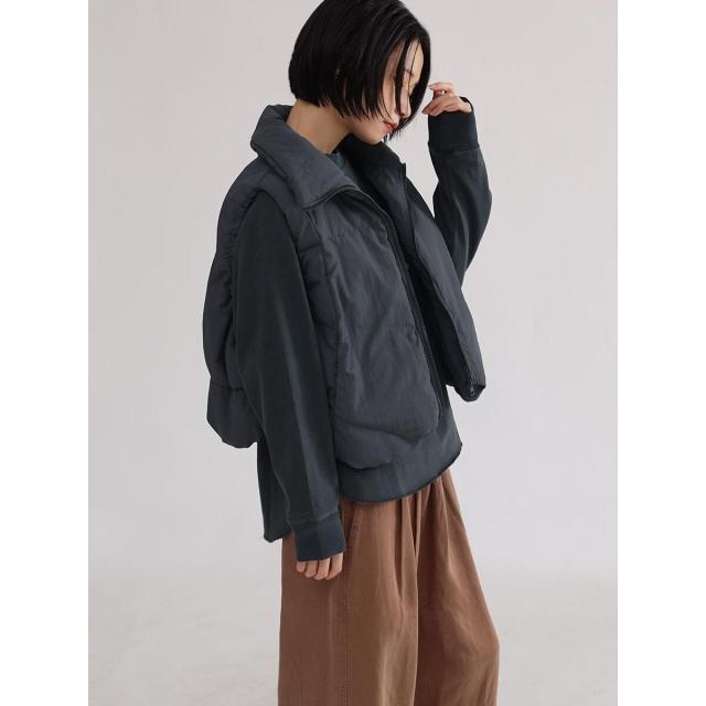 ラシュッド（LASUD）/スタンドカラーショート中綿ベストの通販はau PAY