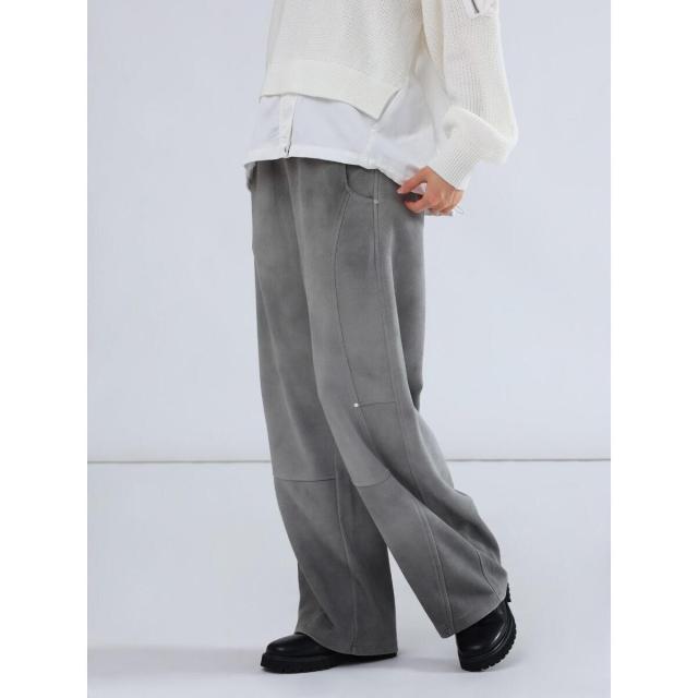 【NEW】ラシュッド（LASUD）/スタッズ切替えスウェットパンツ