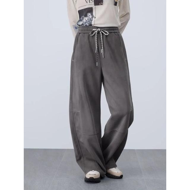 【NEW】ラシュッド（LASUD）/スタッズ切替えスウェットパンツ