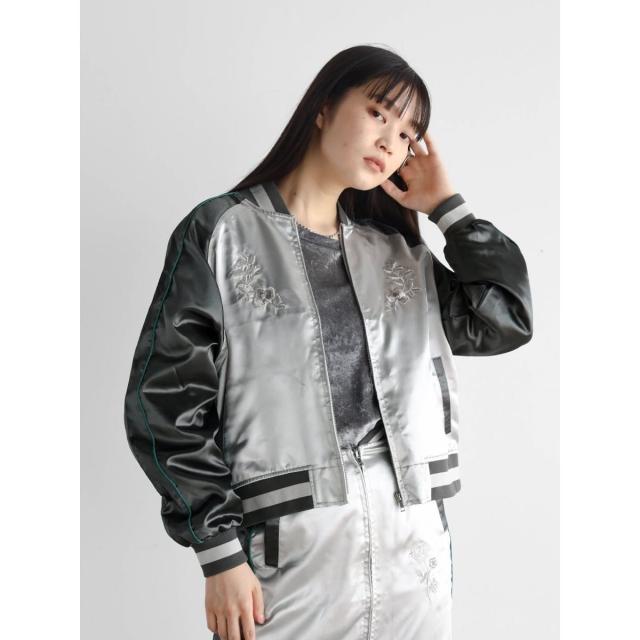 【NEW】ラディエイト（RADIATE）/フラワー刺繍スタジャン