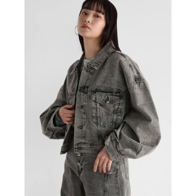新品未使用』レディースルーズデニムジャケット ヴィンテージ