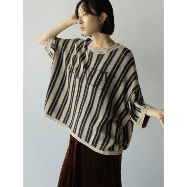 ラディエイト（RADIATE）/ケミカルウォッシュストライプロゴニット