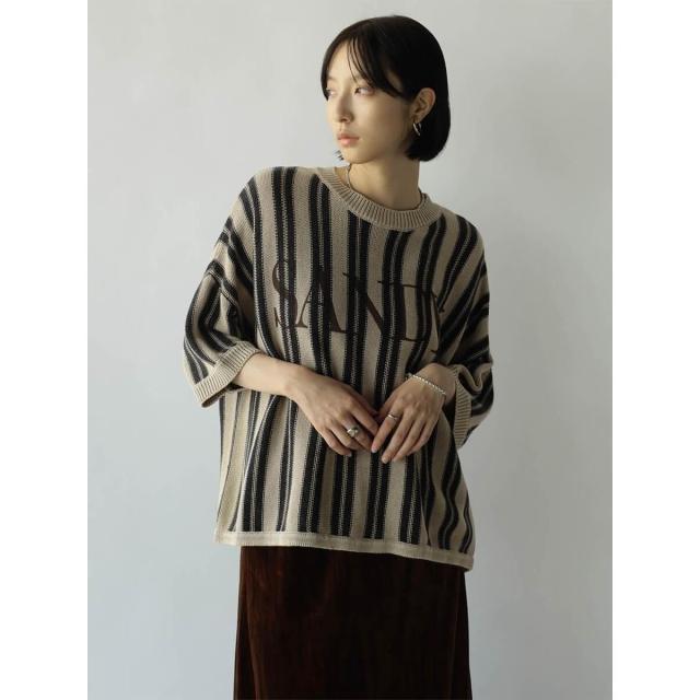 ラディエイト（RADIATE）/ケミカルウォッシュストライプロゴニットの