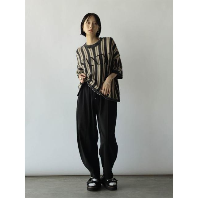 ラディエイト（RADIATE）/ケミカルウォッシュストライプロゴニットの