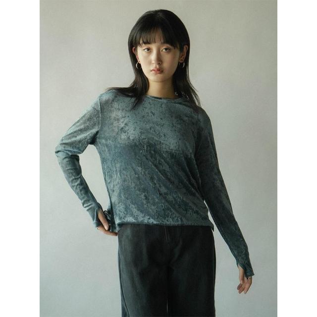 ラディエイト（RADIATE）/ベロアロングスリーブプルオーバー