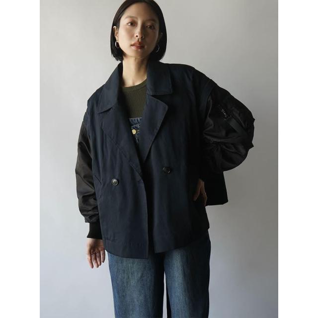 ラディエイト（RADIATE）/MA−1スリーブビッグカラージャケット