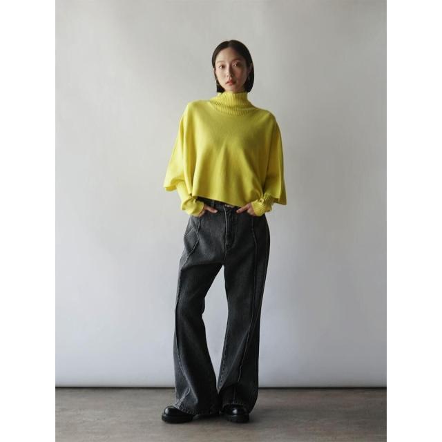 ラディエイト RADIATE ラメピンタックフレアデニムパンツ スカート