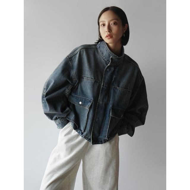 ラディエイト（RADIATE）/スタンドカラーデニムジャケット