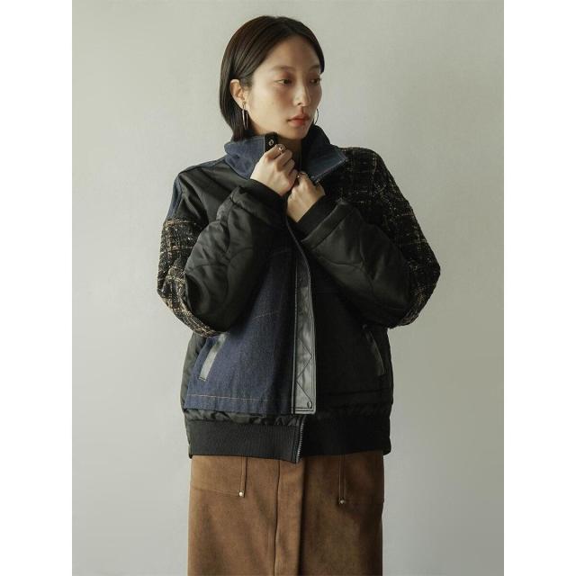 ラディエイト（RADIATE）/ツイードコンビネーションショートコートの