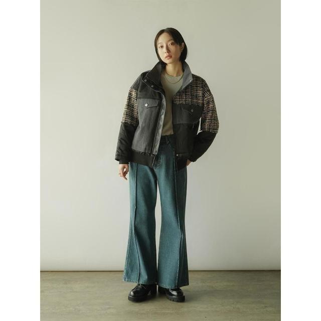 ラディエイト（RADIATE）/ツイードコンビネーションショートコートの