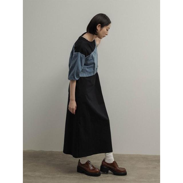 ラディエイト（RADIATE）/デニムコンビバルーンスリーブワンピース_6