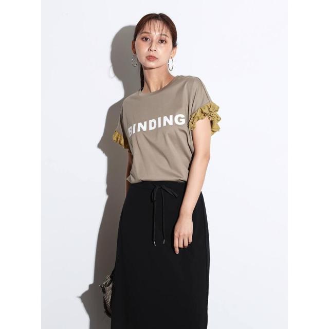 スコットクラブ SCOTCLUB ニットフリルラメドッキングロゴTシャツ　新品 スコットクラブ SCOTCLUB ニットフリルラメドッキングロゴTEE