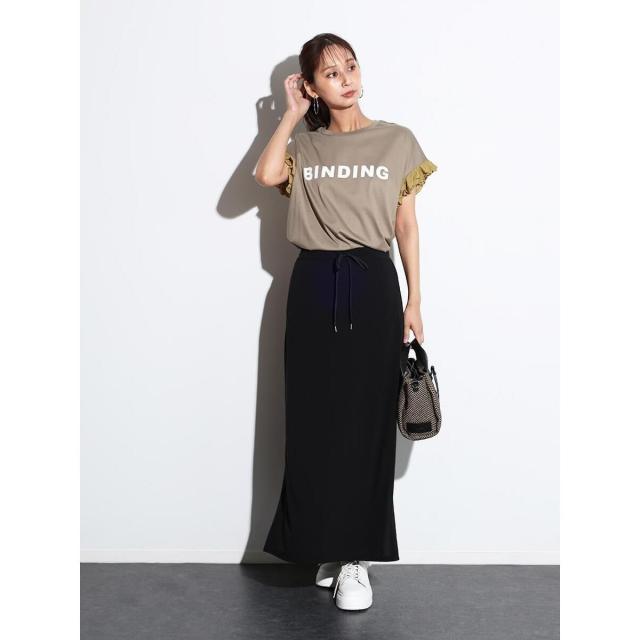 スコットクラブ（SCOTCLUB）/ニットフリルラメドッキングロゴTEE