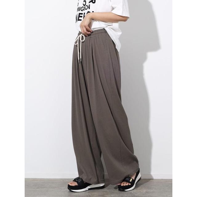 スコットクラブ（SCOTCLUB）/アクセントロゴ刺繍ワイドパンツ