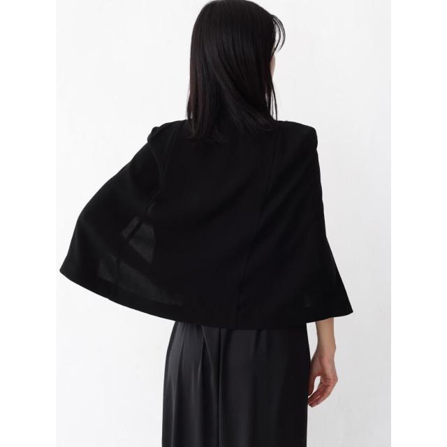 resil ケープデザインショートジャケット レジル resil ケープデザインショートジャケット （ブラック