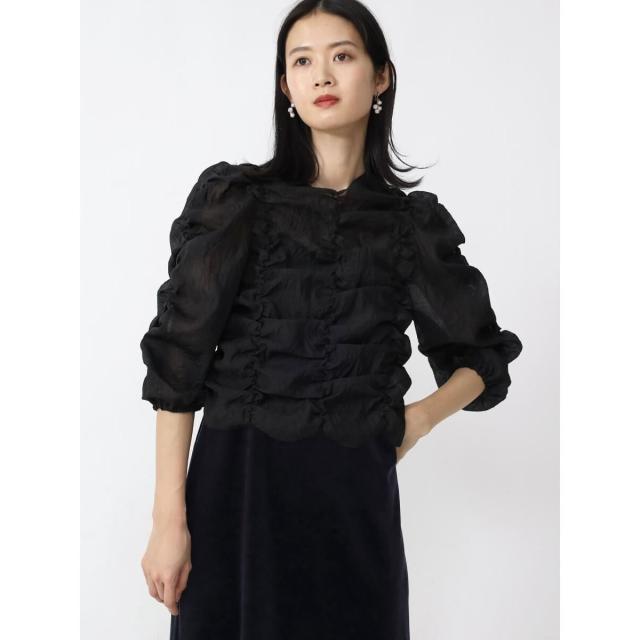 レジル（resil）/シャーリングシアーブラウス