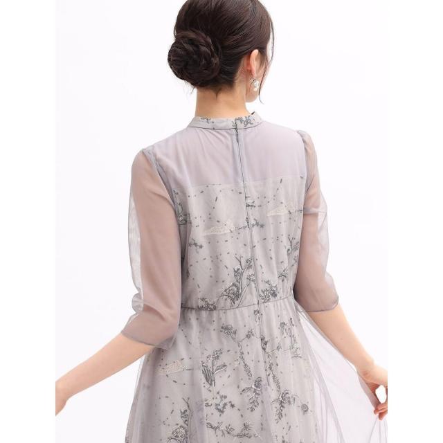 リルフェテ（Rire fete）/スパンコール刺繍チュールレイヤーワンピース